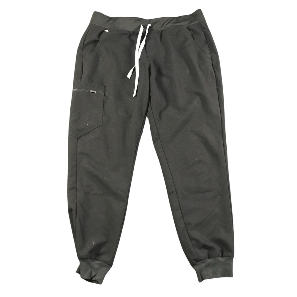 FIGS Technical Collection Black Jogger Scrub Pants Womens Large W18SW2005